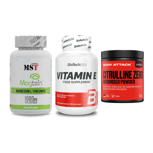 Ausdauer-Set: MST Magnesium + BioTech Vitamin + Body Attack 100 – alle enthaltenen Artikel