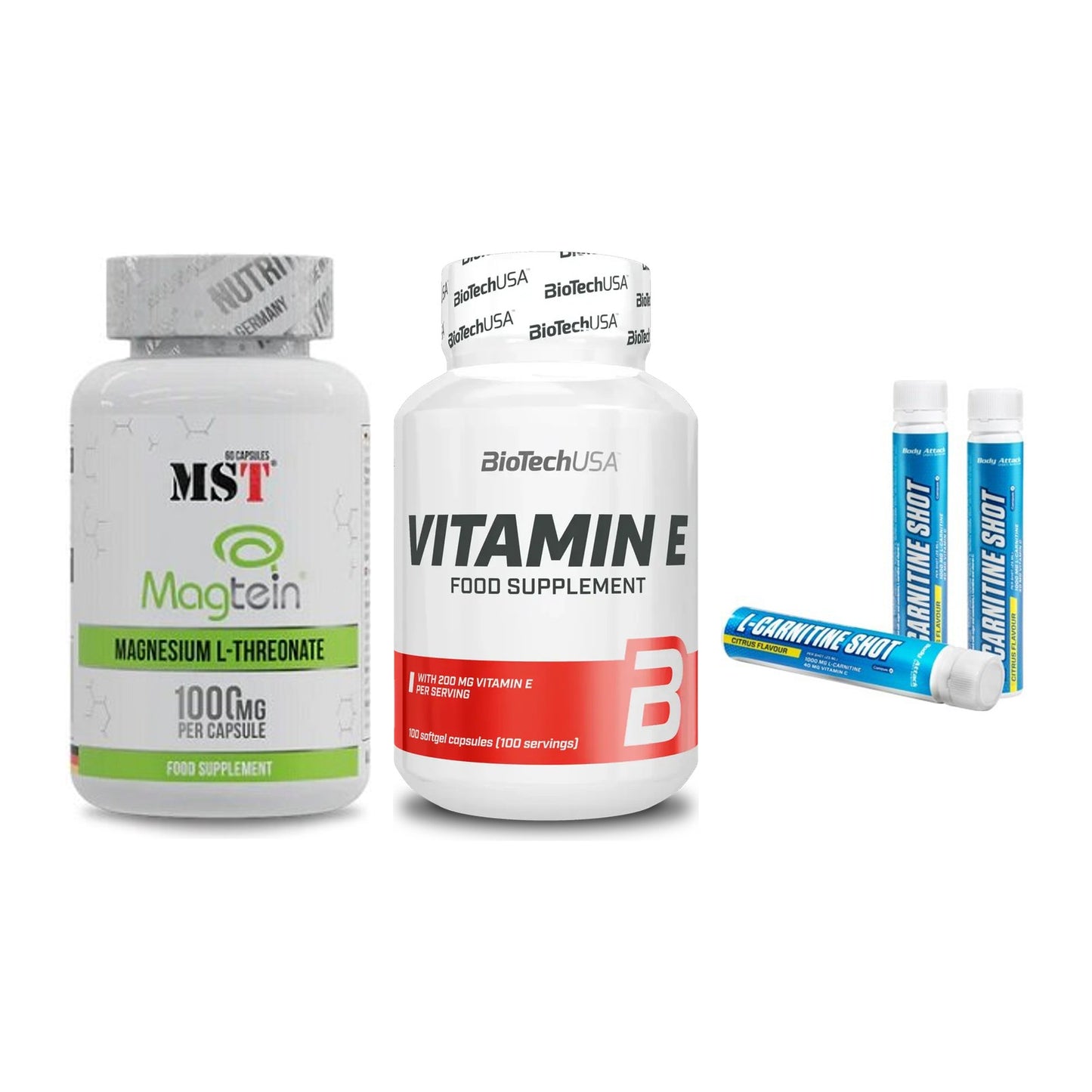 Ausdauer-Set: MST Magnesium + BioTech Vitamin + Body Attack – alle enthaltenen Artikel