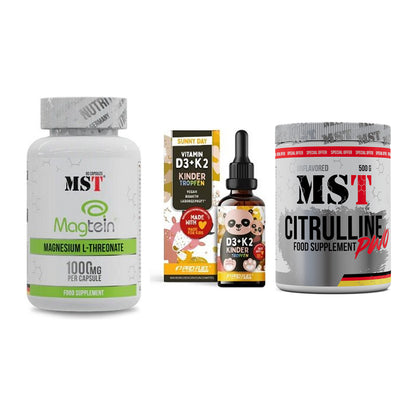 Ausdauer-Set: MST Magnesium + ProFuel VITAMIN + MST Citrulline – alle enthaltenen Artikel