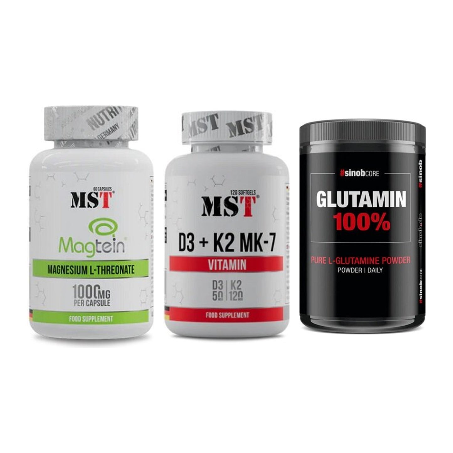 Ausdauer-Set: MST Magnesium + MST Vitamin D3 + Sinob Core – alle enthaltenen Artikel