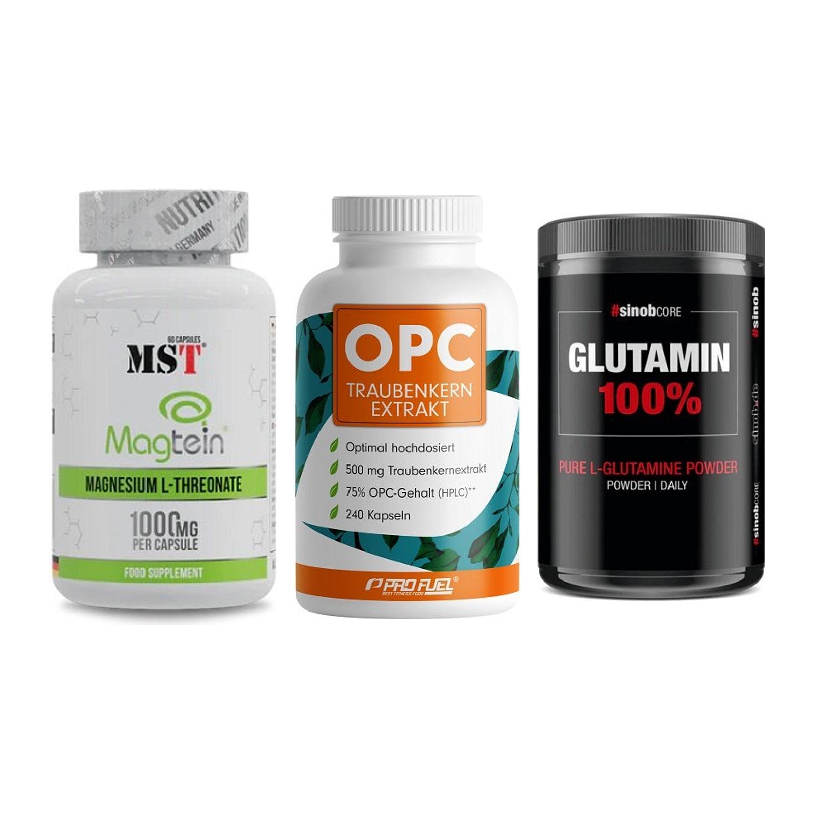 Ausdauer-Set: MST Magnesium + ProFuel OPC + Sinob Core – alle enthaltenen Artikel