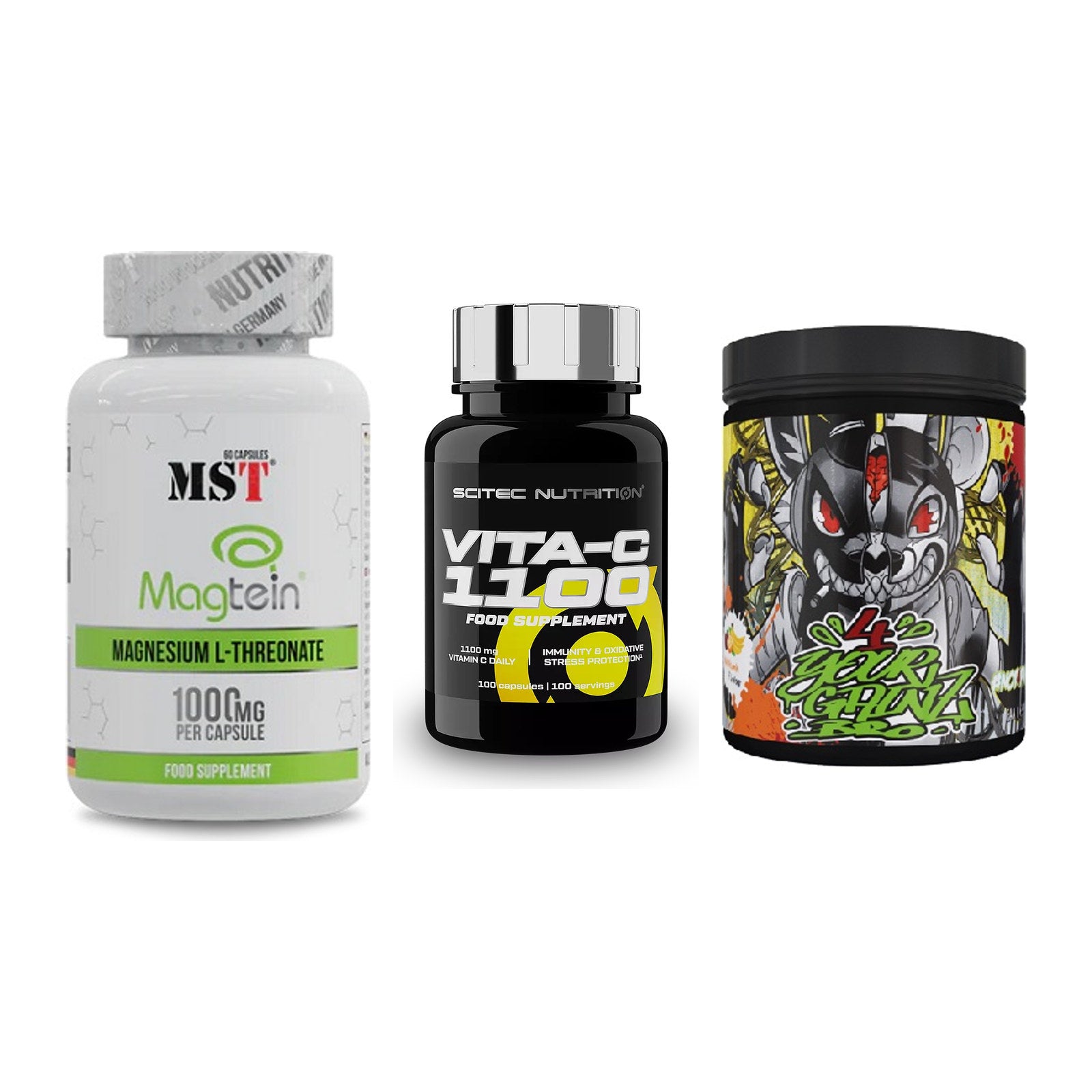 Ausdauer-Set: MST Magnesium + Scitec Vitamin C + BPS-Pharma EAA´s – alle enthaltenen Artikel