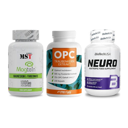 Ausdauer-Set: MST Magnesium + ProFuel OPC + BioTech Neuro – alle enthaltenen Artikel
