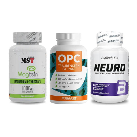 Ausdauer-Set: MST Magnesium + ProFuel OPC + BioTech Neuro – alle enthaltenen Artikel