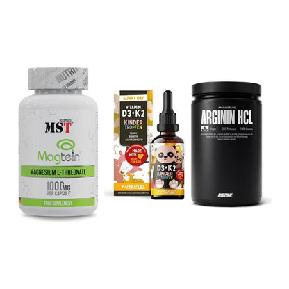 Ausdauer-Set: MST Magnesium + ProFuel VITAMIN + Big Zone L-Argin – alle enthaltenen Artikel