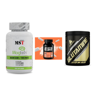 Ausdauer-Set: MST Magnesium + ESN Zinc + Peak Glutamin – alle enthaltenen Artikel