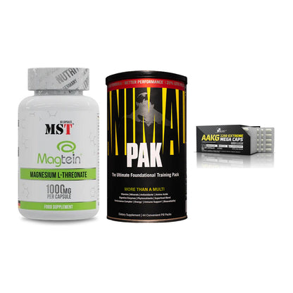 Ausdauer-Set: MST Magnesium + Universal Animal + Olimp AAKG – alle enthaltenen Artikel