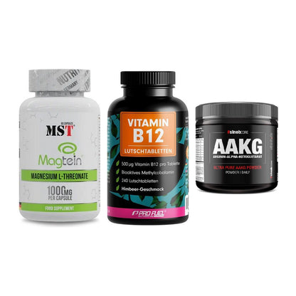 Ausdauer-Set: MST Magnesium + ProFuel Vitamin + Sinob Core – alle enthaltenen Artikel