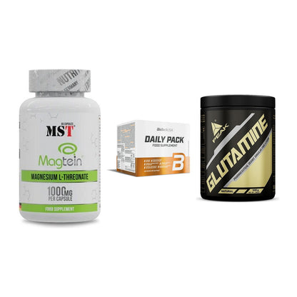 Ausdauer-Set: MST Magnesium + BioTech Daily + Peak Glutamin – alle enthaltenen Artikel