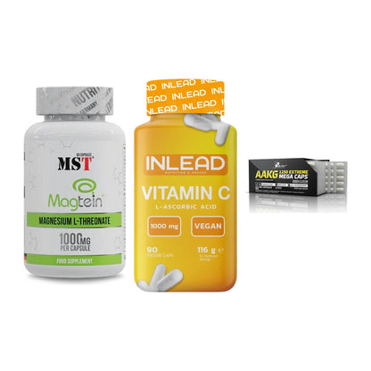 Ausdauer-Set: MST Magnesium + INLEAD Vitamin C + Olimp AAKG – alle enthaltenen Artikel