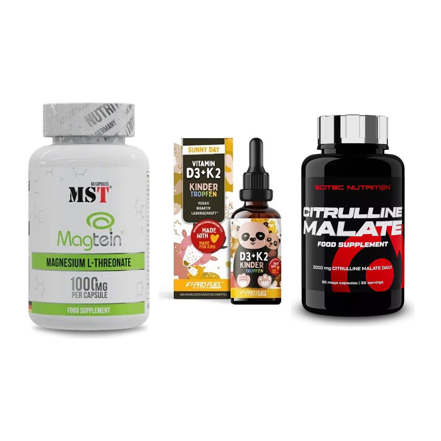 Ausdauer-Set: MST Magnesium + ProFuel VITAMIN + Scitec Citrullin – alle enthaltenen Artikel