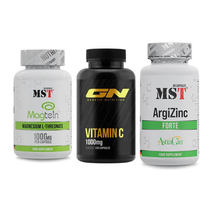 Ausdauer-Set: MST Magnesium + GN Vitamin C + MST ArgiZinc – alle enthaltenen Artikel