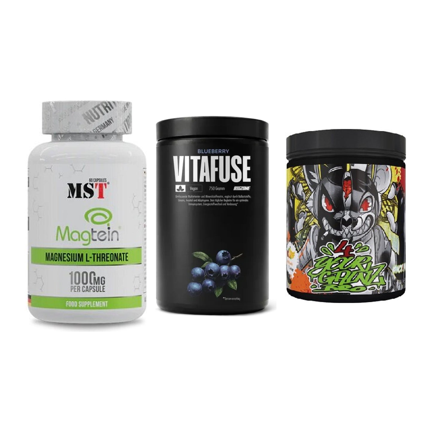 Ausdauer-Set: MST Magnesium + Big Zone Vitafus + BPS-Pharma EAA´s – alle enthaltenen Artikel