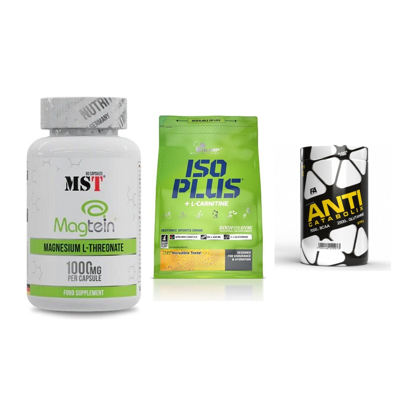 Ausdauer-Set: MST Magnesium + Olimp Iso Plus + FA Nutrition – alle enthaltenen Artikel