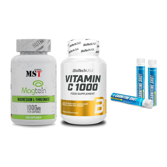 Ausdauer-Set: MST Magnesium + BioTech Vitamin + Body Attack – alle enthaltenen Artikel