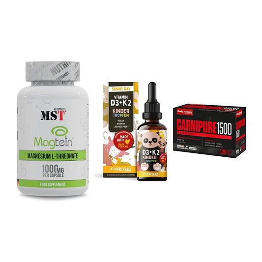 Ausdauer-Set: MST Magnesium + ProFuel VITAMIN + Body Attack – alle enthaltenen Artikel