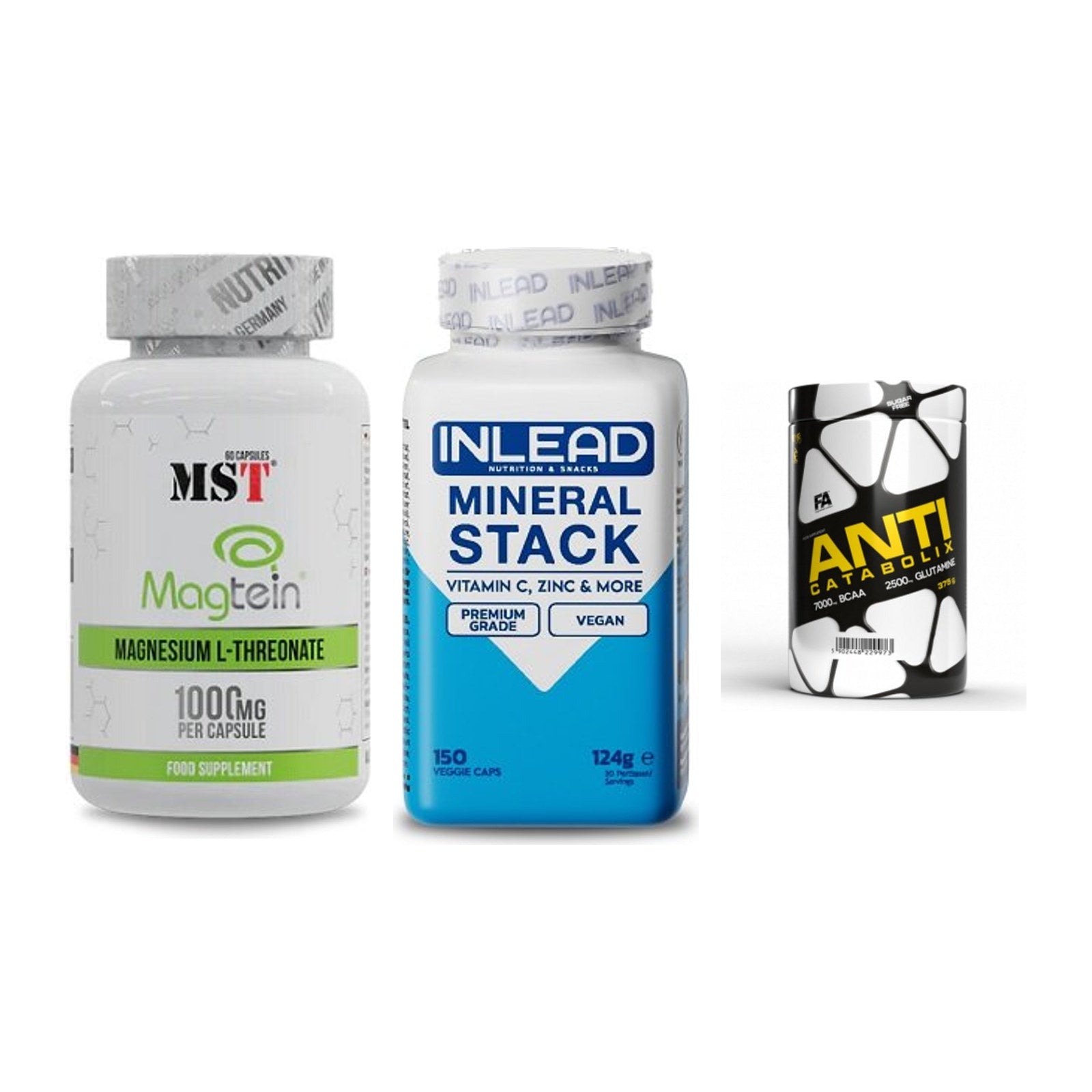 Ausdauer-Set: MST Magnesium + INLEAD Mineral + FA Nutrition – alle enthaltenen Artikel