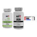 Ausdauer-Set: MST Magnesium + MST Iron Bisglyc + Nutrend AAKG – alle enthaltenen Artikel