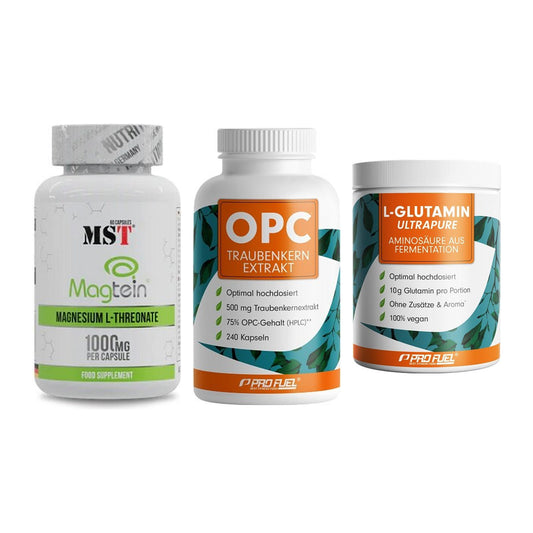 Ausdauer-Set: MST Magnesium + ProFuel OPC + ProFuel Glutamin – alle enthaltenen Artikel