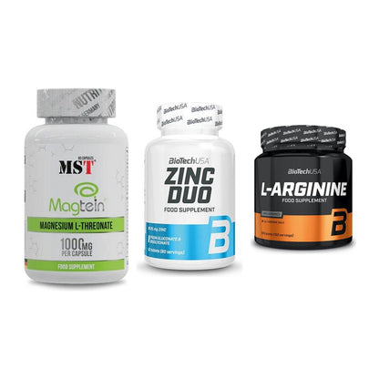 Ausdauer-Set: MST Magnesium + BioTech Zinc Duo + BioTech L-Argini – alle enthaltenen Artikel