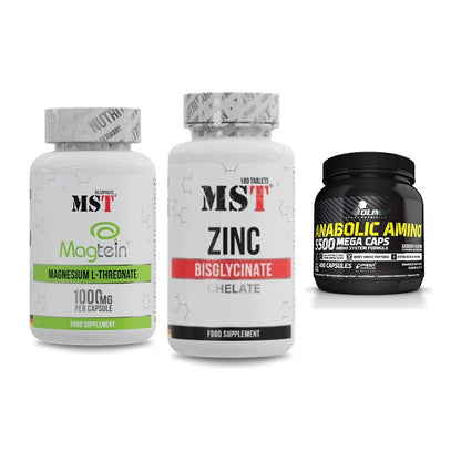 Ausdauer-Set: MST Magnesium + MST Zinc Chelate + Olimp Anabolic – alle enthaltenen Artikel