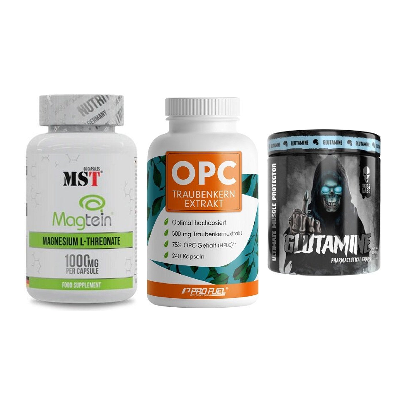 Ausdauer-Set: MST Magnesium + ProFuel OPC + Skull Labs – alle enthaltenen Artikel