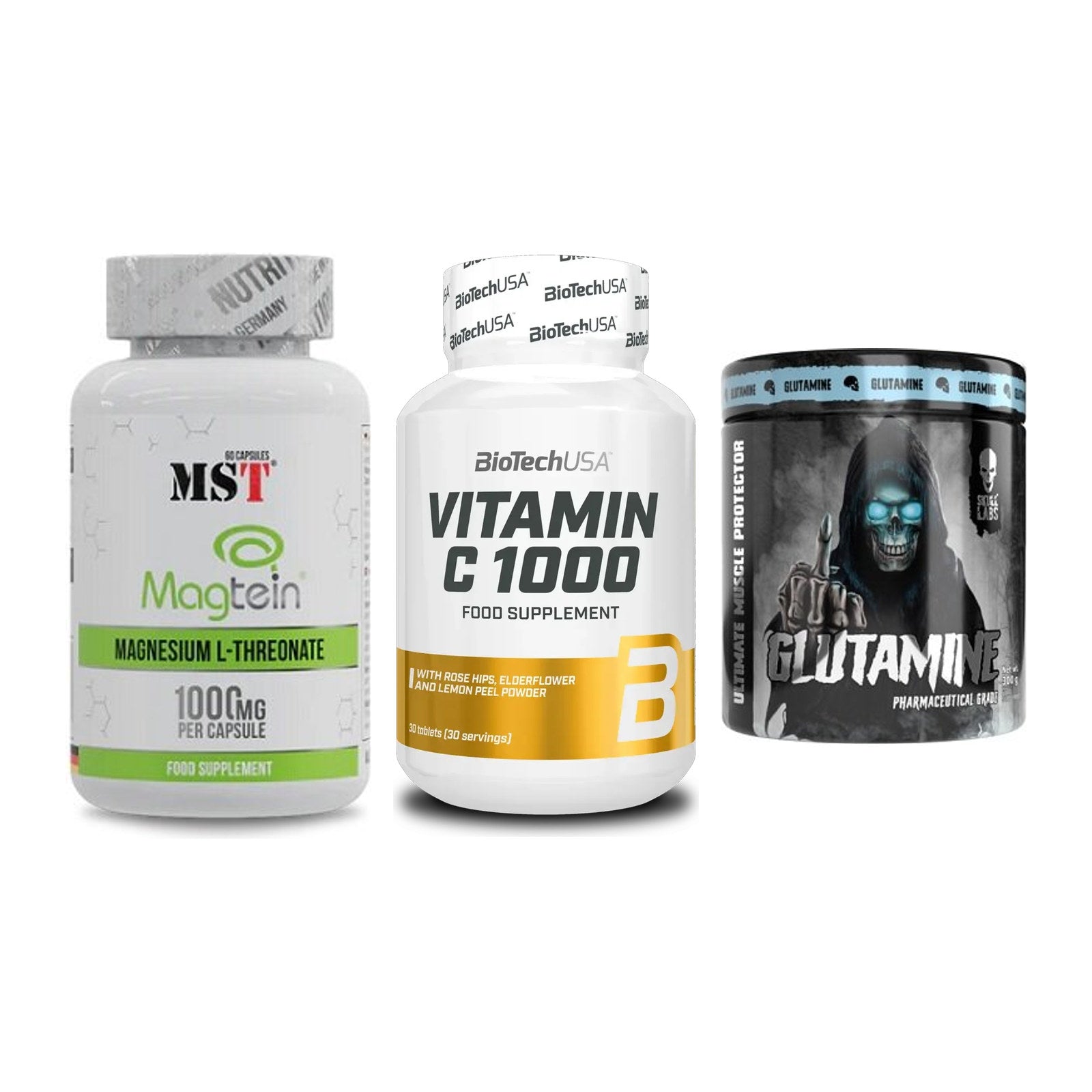 Ausdauer-Set: MST Magnesium + BioTech Vitamin + Skull Labs – alle enthaltenen Artikel