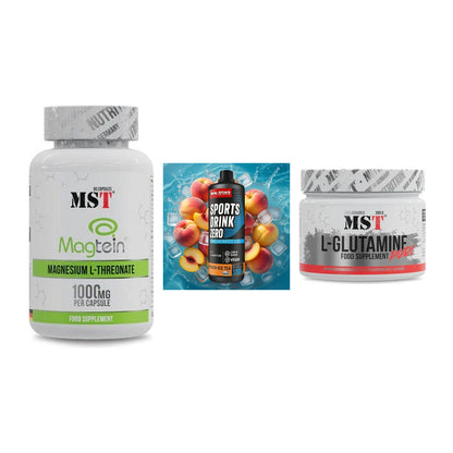 Ausdauer-Set: MST Magnesium + Body Attack + MST Glutamine – alle enthaltenen Artikel
