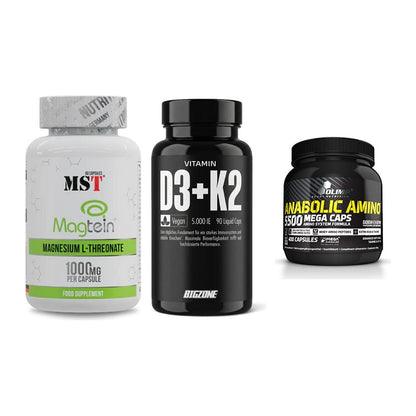 Ausdauer-Set: MST Magnesium + Big Zone Vitamin + Olimp Anabolic – alle enthaltenen Artikel