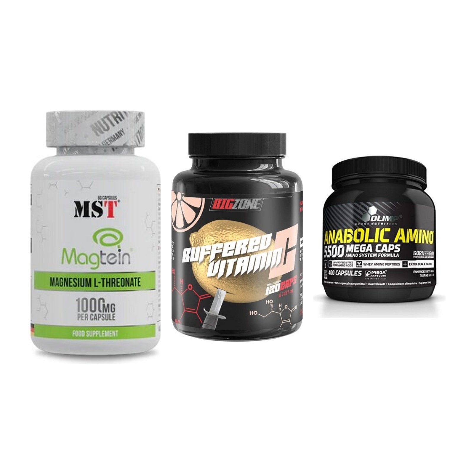 Ausdauer-Set: MST Magnesium + Big Zone Buffere + Olimp Anabolic – alle enthaltenen Artikel