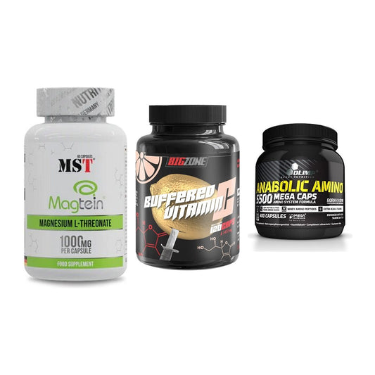 Ausdauer-Set: MST Magnesium + Big Zone Buffere + Olimp Anabolic – alle enthaltenen Artikel