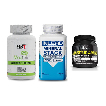 Ausdauer-Set: MST Magnesium + INLEAD Mineral + Olimp Anabolic – alle enthaltenen Artikel