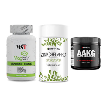 Ausdauer-Set: MST Magnesium + Sinob Zink + Sinob Core – alle enthaltenen Artikel