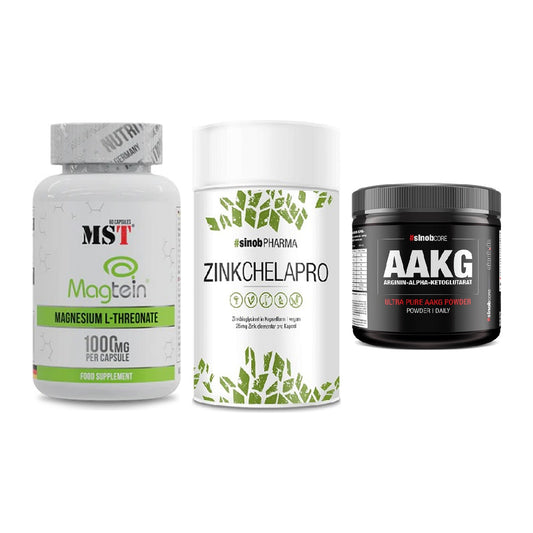 Ausdauer-Set: MST Magnesium + Sinob Zink + Sinob Core – alle enthaltenen Artikel