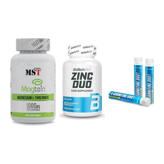 Ausdauer-Set: MST Magnesium + BioTech Zinc Duo + Body Attack – alle enthaltenen Artikel