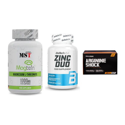 Ausdauer-Set: MST Magnesium + BioTech Zinc Duo + Body Attack – alle enthaltenen Artikel