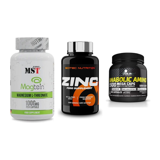 Ausdauer-Set: MST Magnesium + Scitec Zinc + Olimp Anabolic – alle enthaltenen Artikel