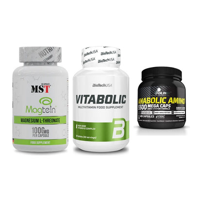 Ausdauer-Set: MST Magnesium + BioTech Vitaboli + Olimp Anabolic – alle enthaltenen Artikel