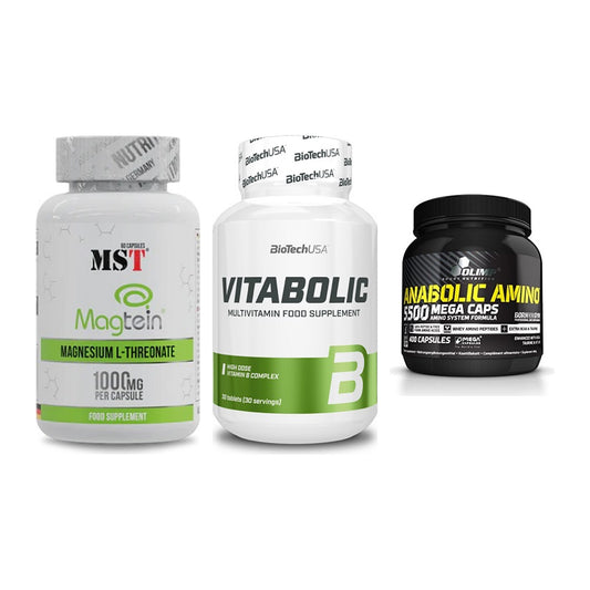 Ausdauer-Set: MST Magnesium + BioTech Vitaboli + Olimp Anabolic – alle enthaltenen Artikel
