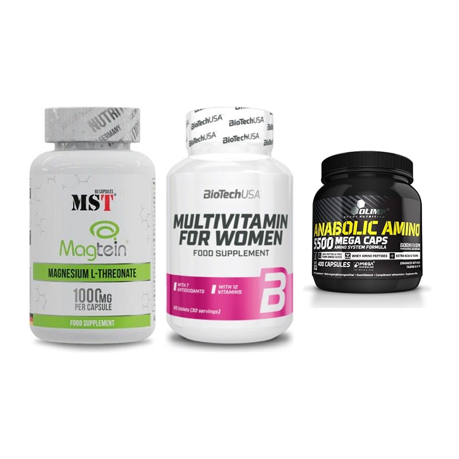 Ausdauer-Set: MST Magnesium + BioTech Multivit + Olimp Anabolic – alle enthaltenen Artikel