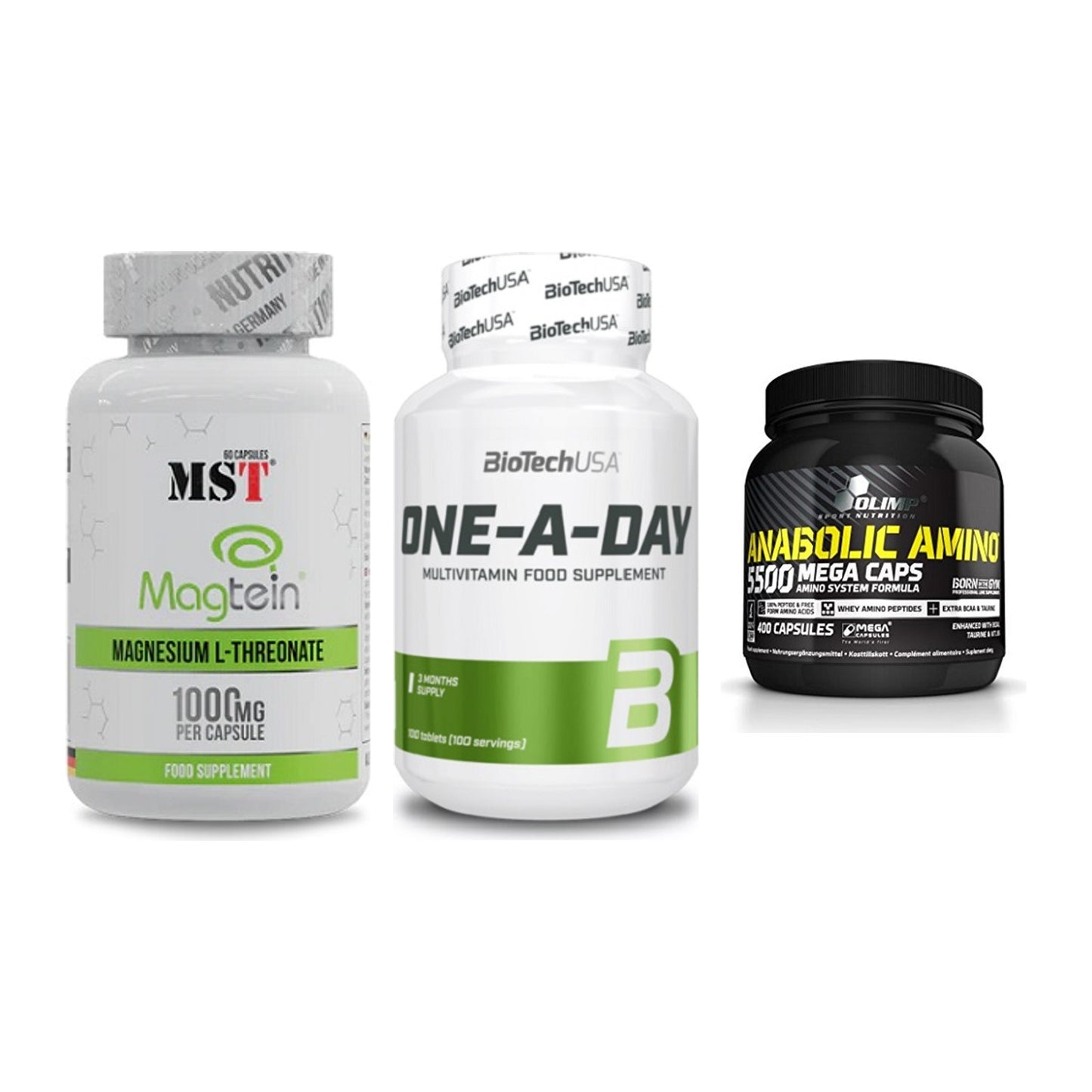 Ausdauer-Set: MST Magnesium + BioTech One A + Olimp Anabolic – alle enthaltenen Artikel