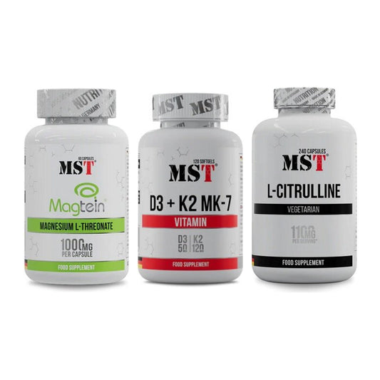 Ausdauer-Set: MST Magnesium + MST Vitamin D3 + MST Citrulline – alle enthaltenen Artikel