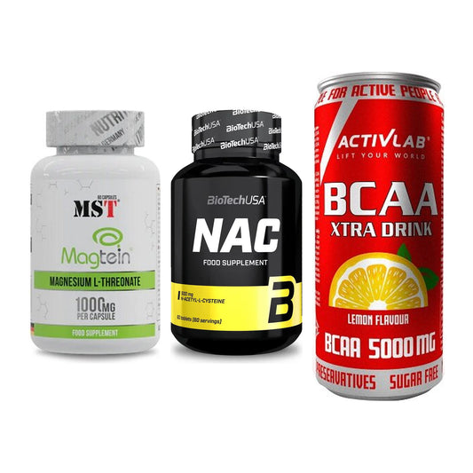 Ausdauer-Set: MST Magnesium + BioTech NAC + Activlab BCAA – alle enthaltenen Artikel