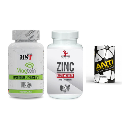 Ausdauer-Set: MST Magnesium + #GYMJUICE ZINC + FA Nutrition – alle enthaltenen Artikel