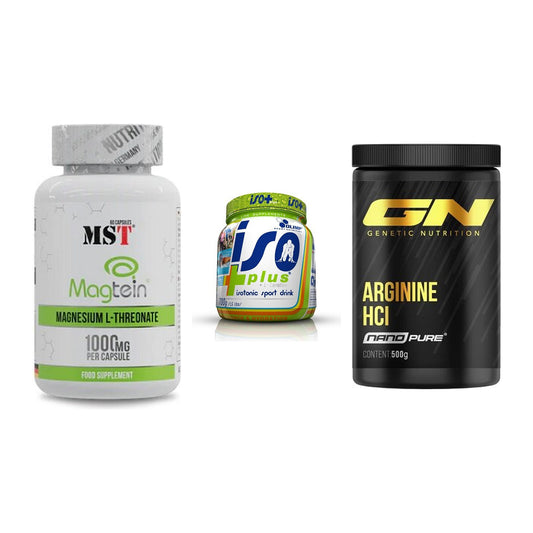 Ausdauer-Set: MST Magnesium + Olimp Iso Plus + GN Arginine HCL – alle enthaltenen Artikel