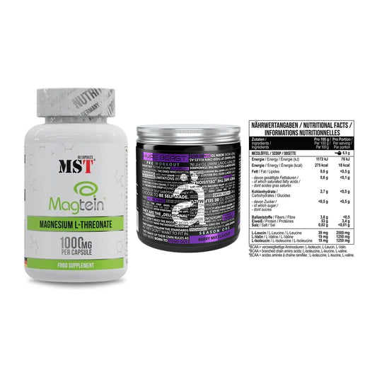 Ausdauer-Set: MST Magnesium + Nanosupps Hype + MST BCAA Zero – alle enthaltenen Artikel