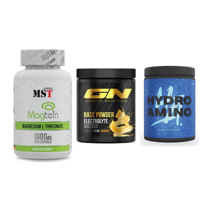 Ausdauer-Set: MST Magnesium + GN Base Powder + Nanosupps Hydro – alle enthaltenen Artikel