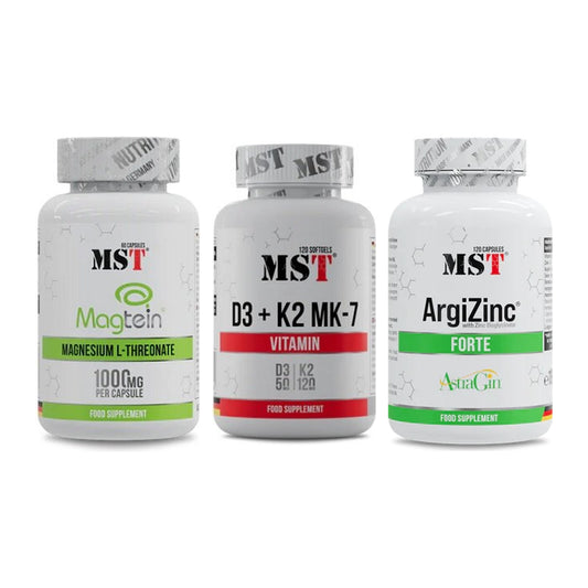 Ausdauer-Set: MST Magnesium + MST Vitamin D3 + MST ArgiZinc – alle enthaltenen Artikel