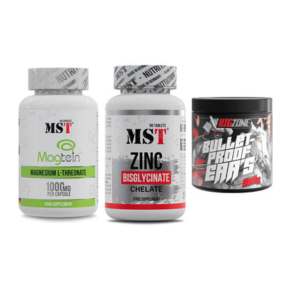 Ausdauer-Set: MST Magnesium + MST Zinc Chelate + Big Zone Bulletp – alle enthaltenen Artikel
