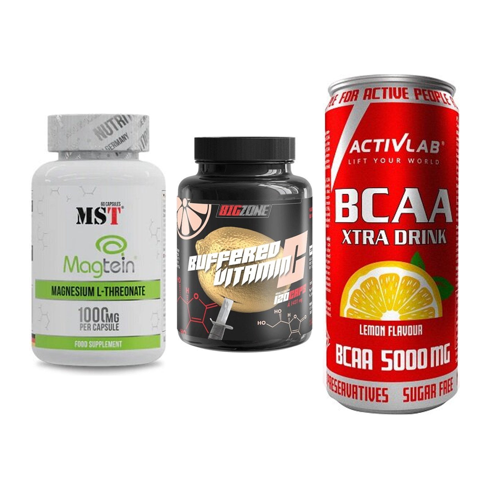 Ausdauer-Set: MST Magnesium + Big Zone Buffere + Activlab BCAA – alle enthaltenen Artikel